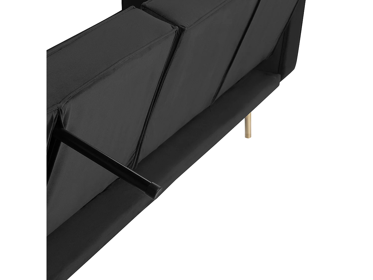 Slaapbank Fluweel Zwart VISNES