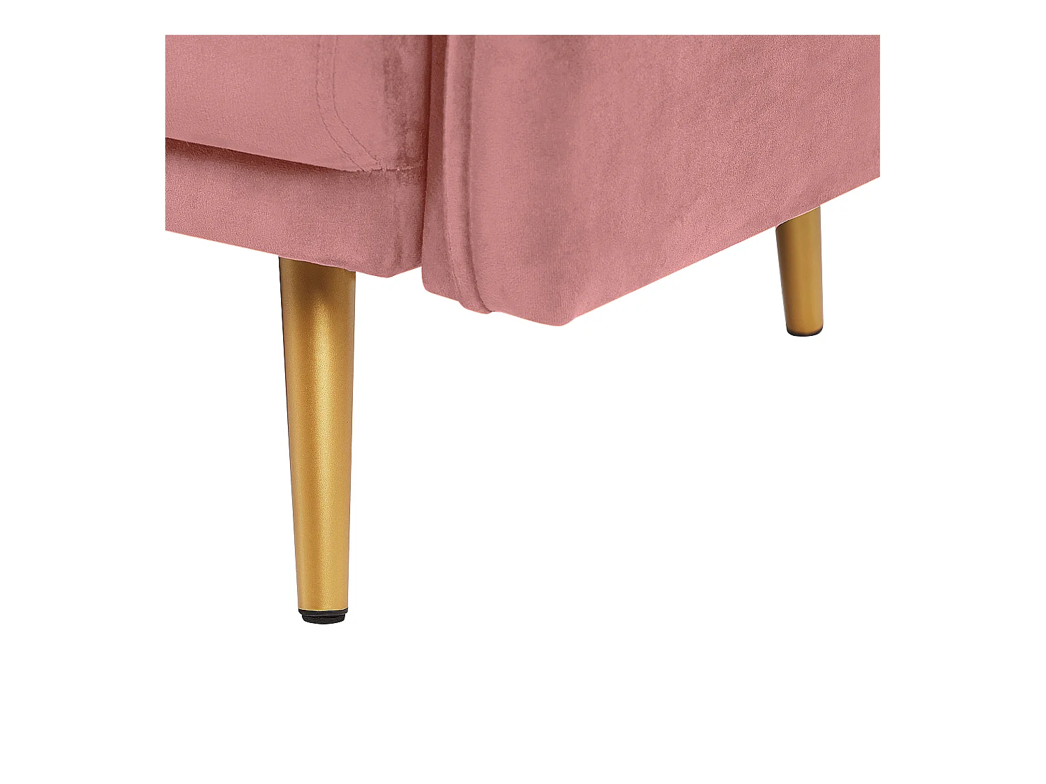 Canapé 3 places MAURA Velours Rose