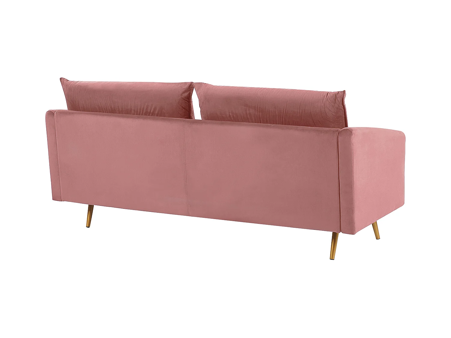 Canapé 3 places MAURA Velours Rose