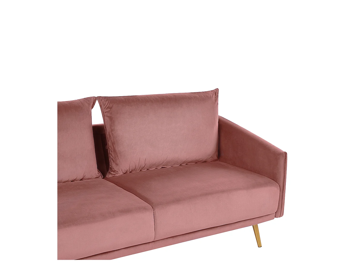 Canapé 3 places MAURA Velours Rose