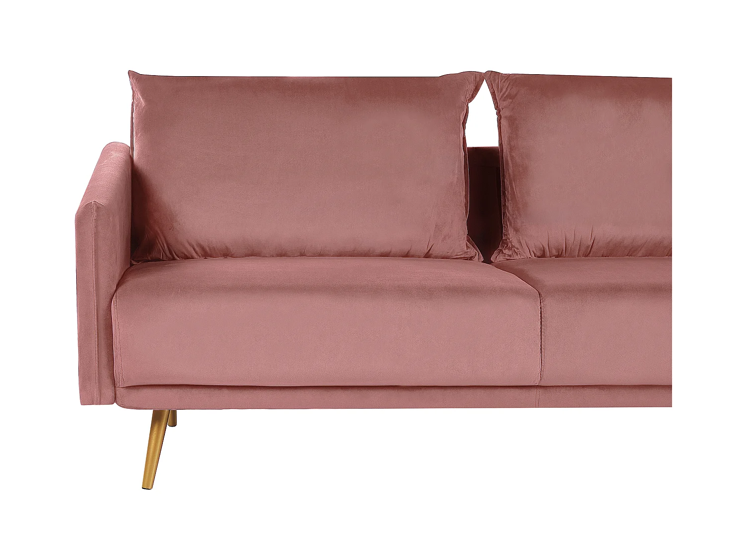 Canapé 3 places MAURA Velours Rose
