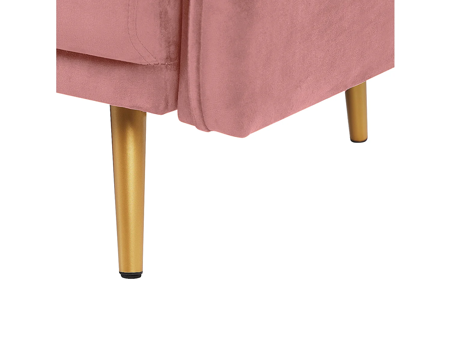 Canapé 3 places MAURA Velours Rose