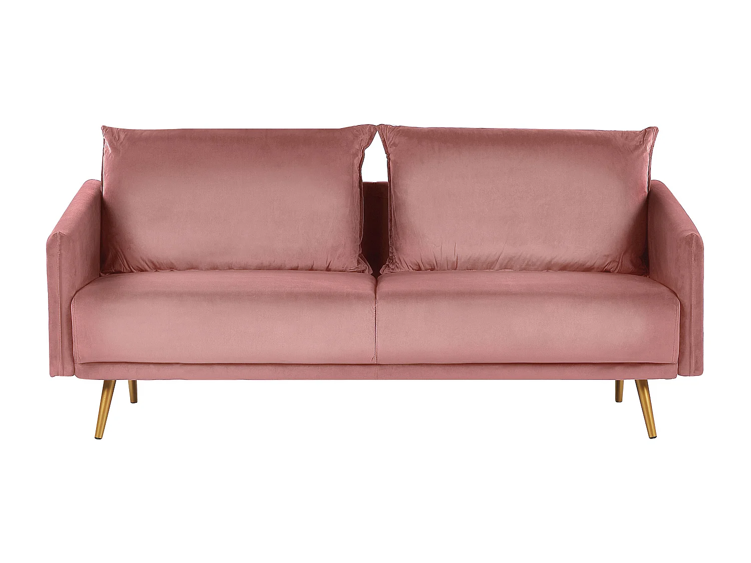 Sofa MAURA Welur Różowy dla 3 osób