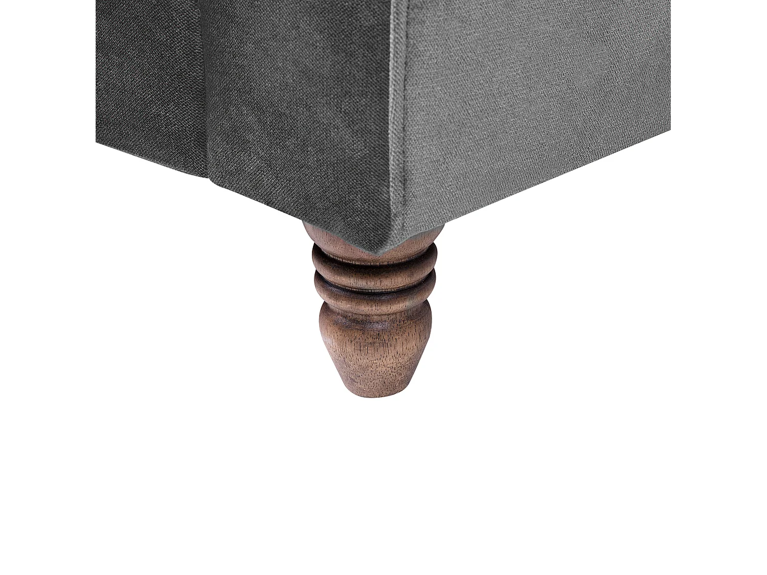 Sofa EIKE Welur Szary dla 2 osób