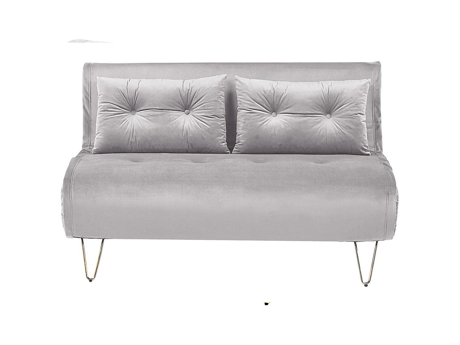 Canapé-lit 2 places VESTFOLD Velours Gris