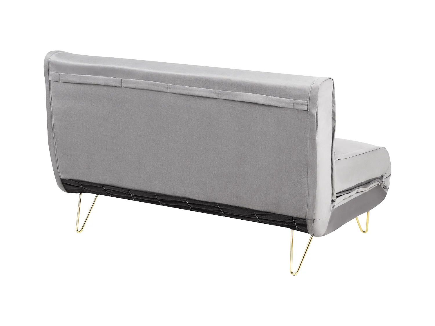 Slaapbank VESTFOLD Fluweel Grijs 2-zitter