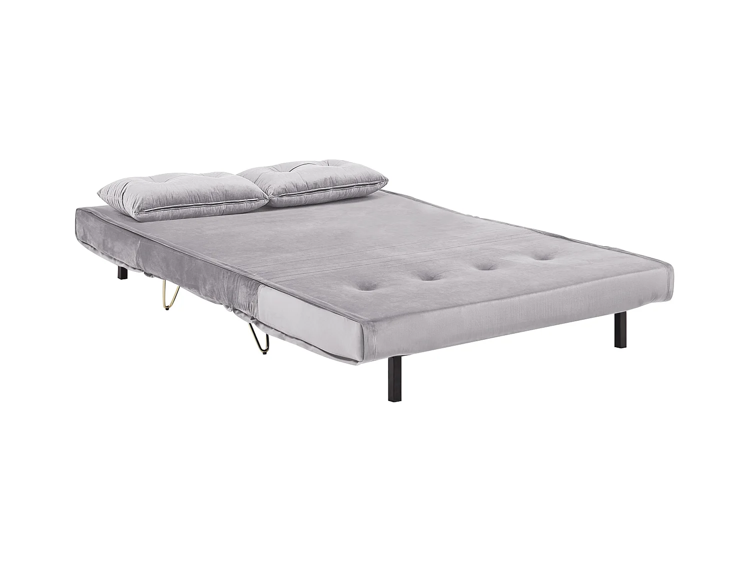 Slaapbank VESTFOLD Fluweel Grijs 2-zitter