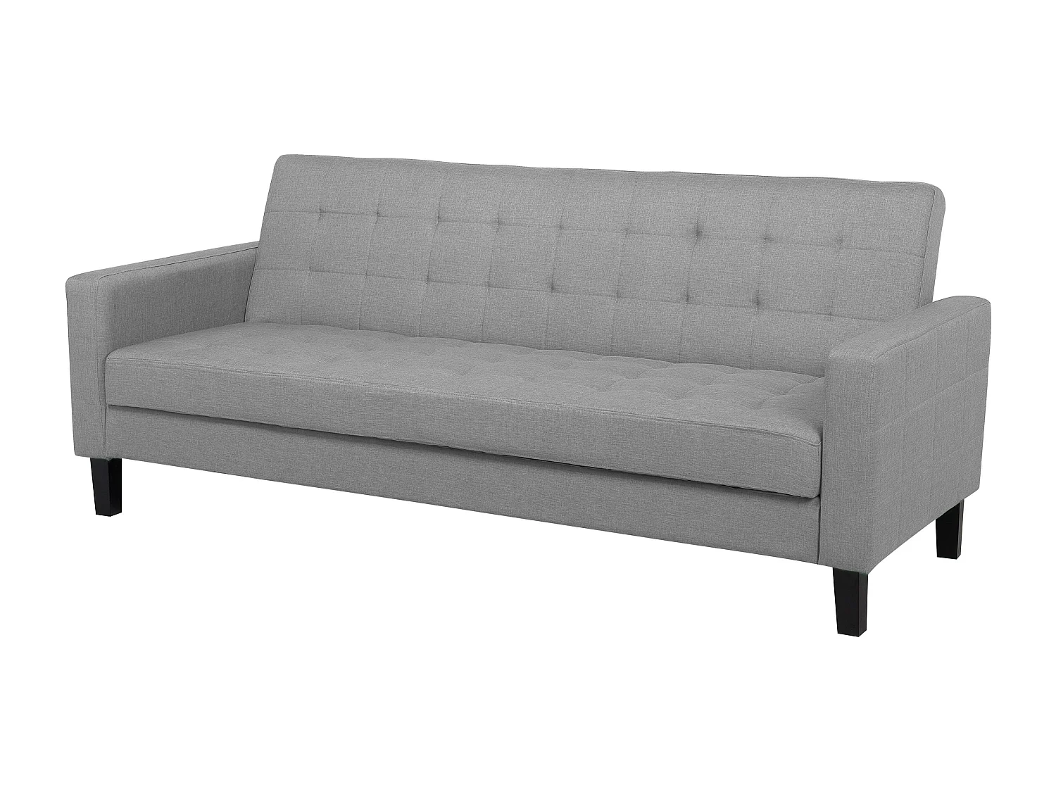 Canapé-lit 3 places VEHKOO Tissu Gris clair