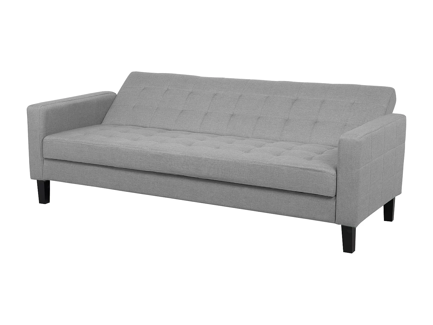 Canapé-lit 3 places VEHKOO Tissu Gris clair