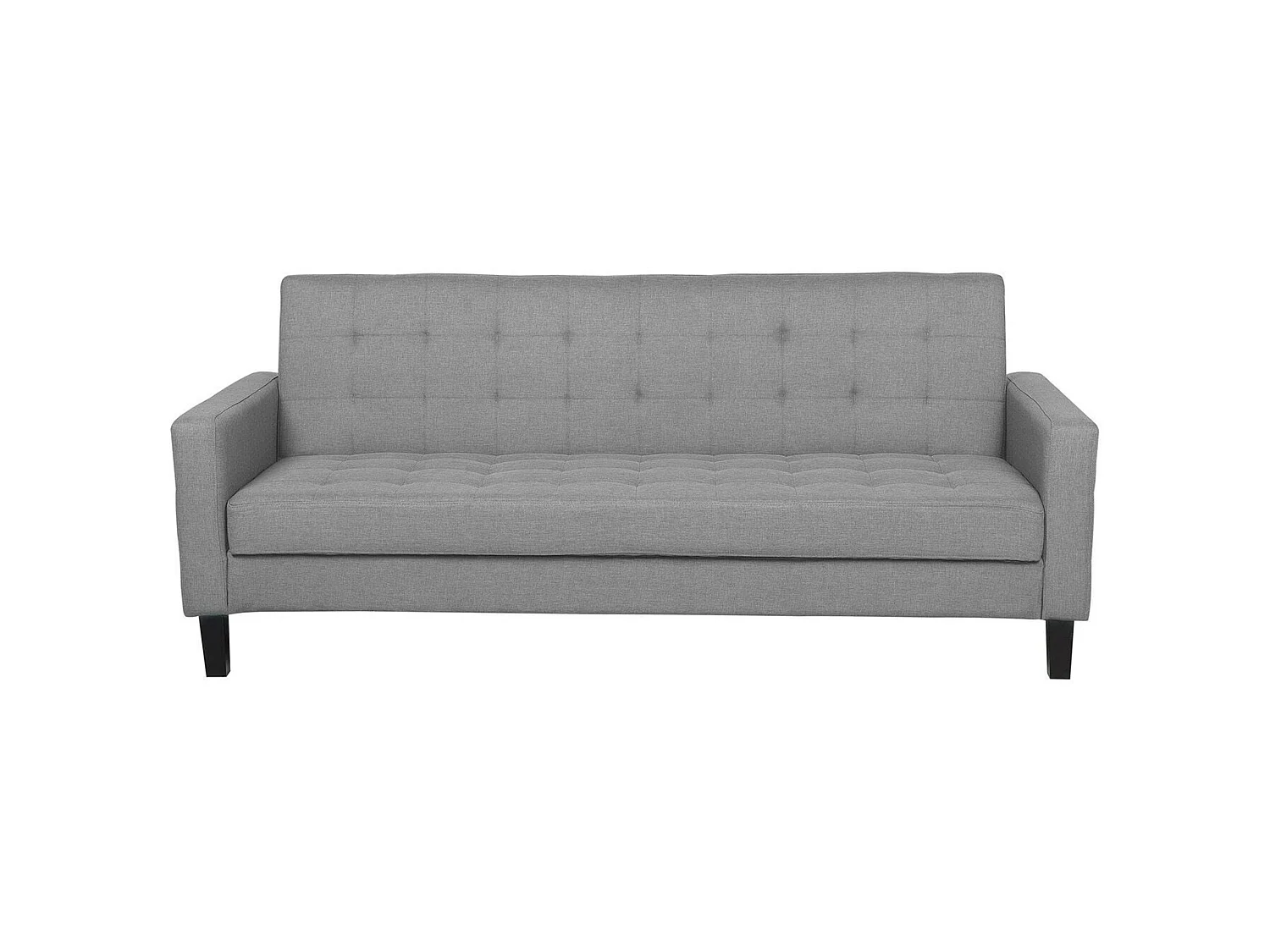 Canapé convertible clic-clac 3 places en coton gris clair VEHKOO