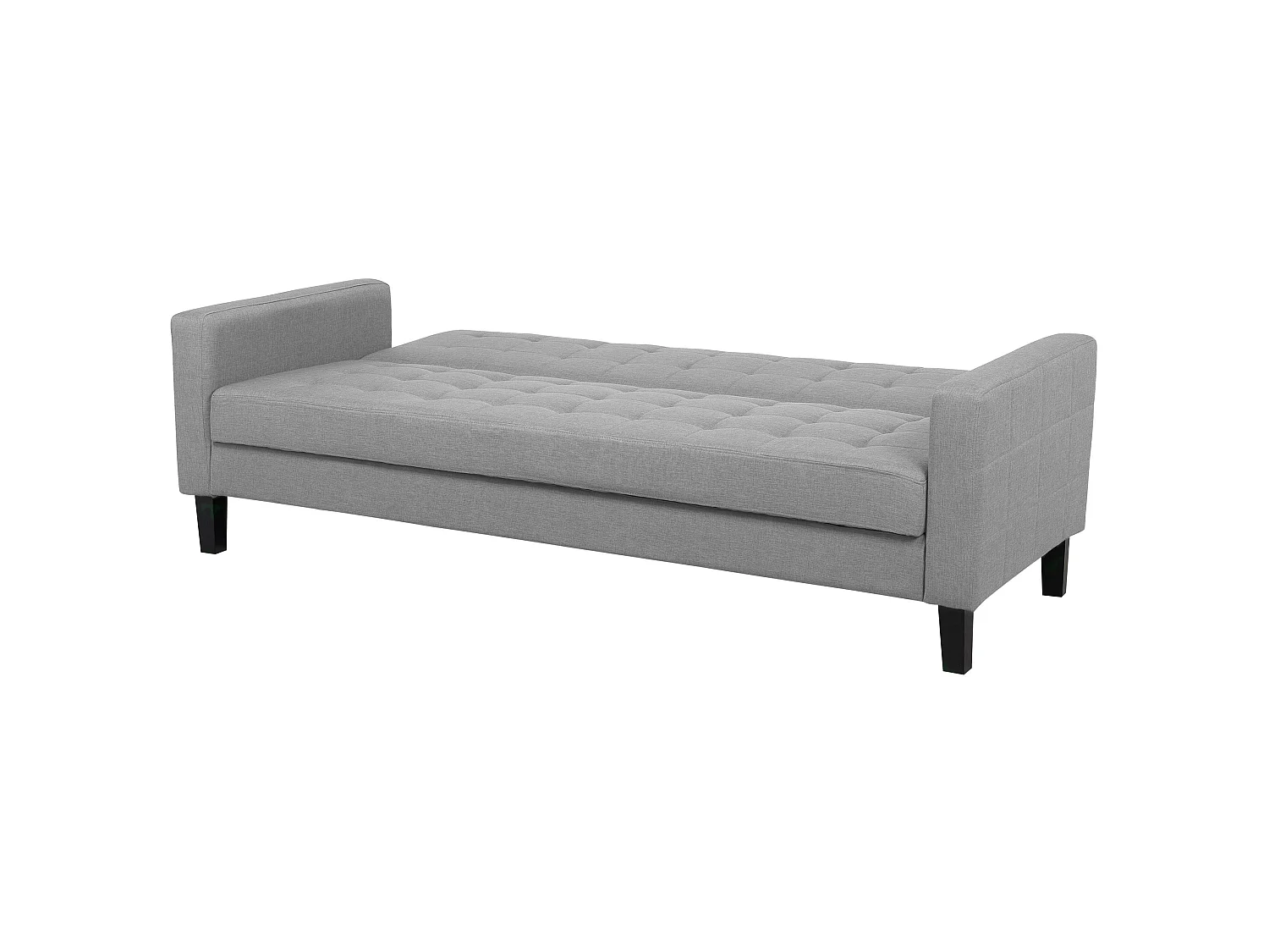 Canapé convertible clic-clac 3 places en coton gris clair VEHKOO