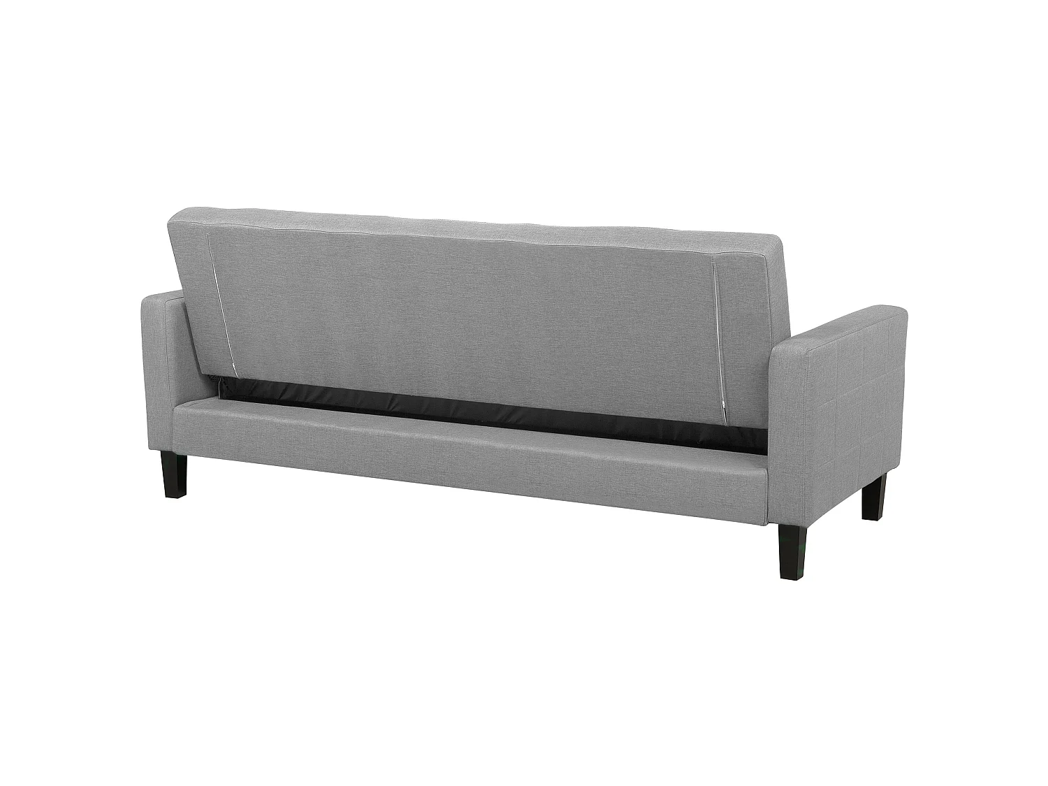 Canapé convertible clic-clac 3 places en coton gris clair VEHKOO