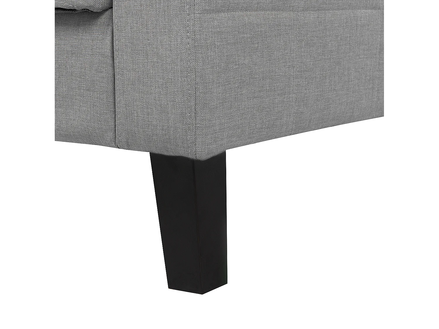 Canapé convertible clic-clac 3 places en coton gris clair VEHKOO