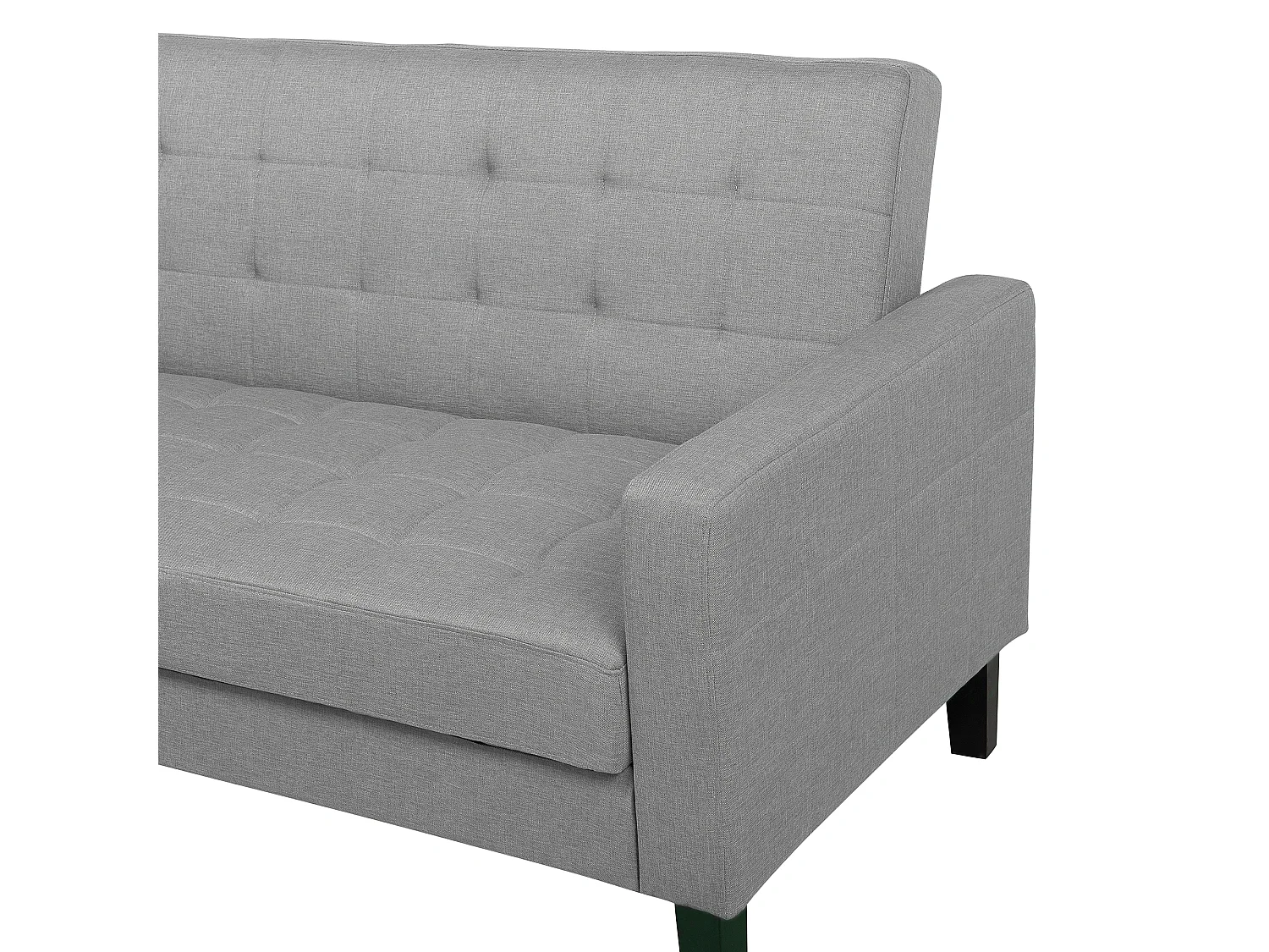 Canapé convertible clic-clac 3 places en coton gris clair VEHKOO