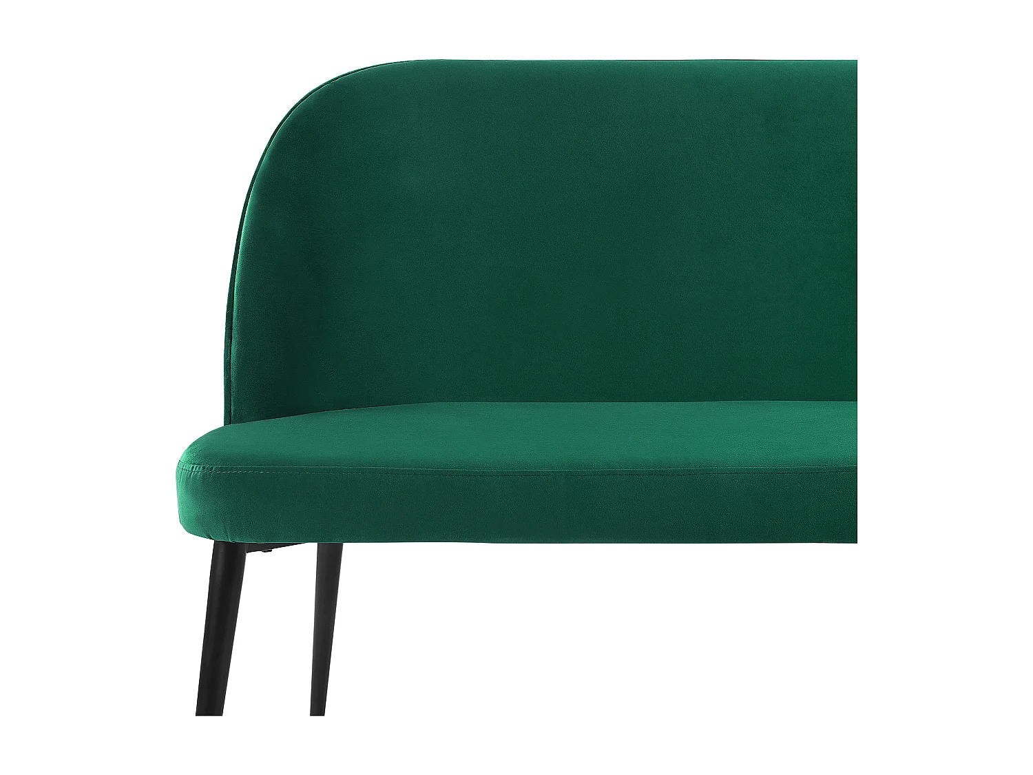 Banco estofado OSBY Veludo Verde escuro 2 lugares
