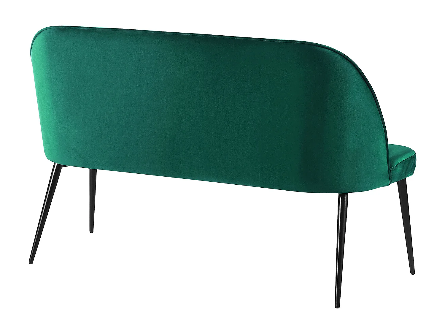 Banc rembourré 2 places OSBY Velours Vert foncé