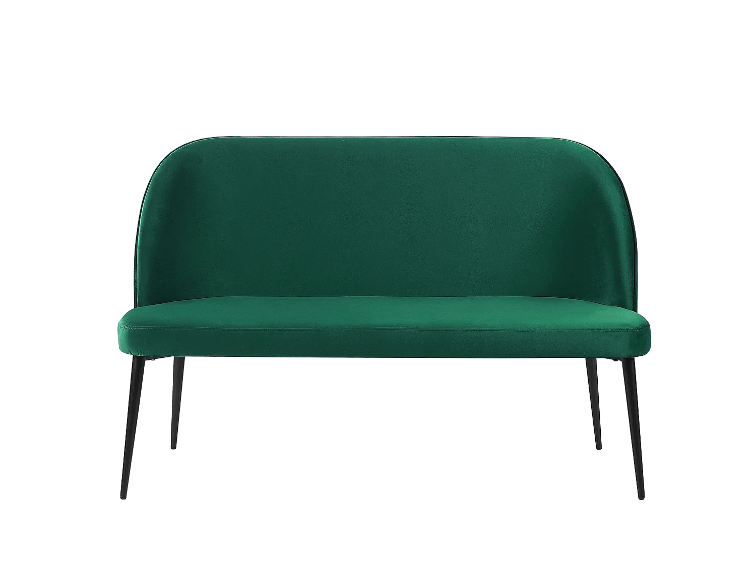Banc rembourré 2 places OSBY Velours Vert foncé