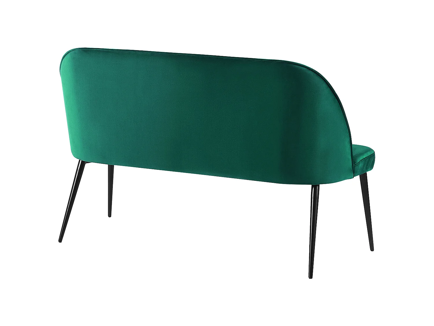 Banc rembourré 2 places OSBY Velours Vert foncé