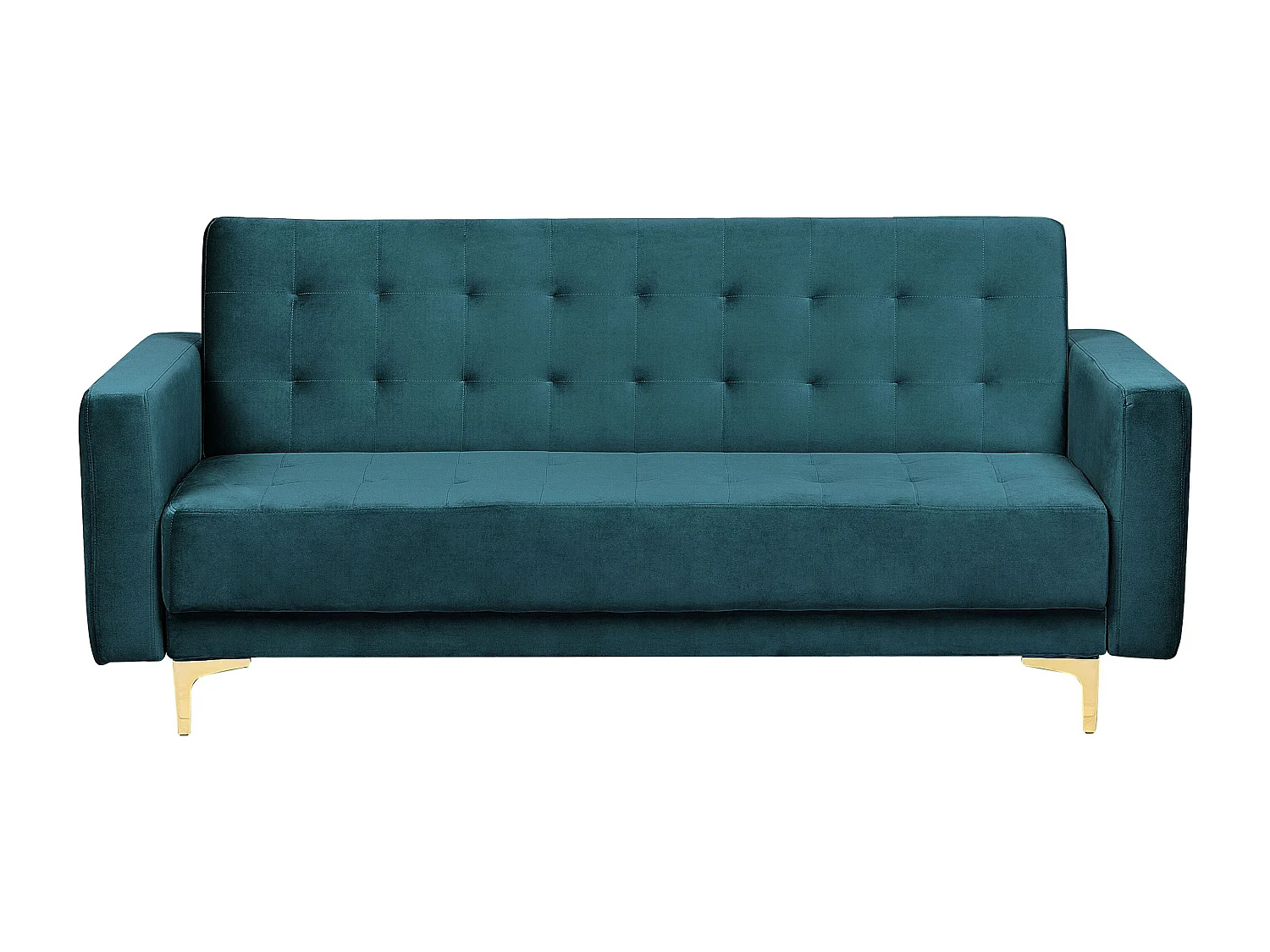 Moderner 3-Sitzer Sofa Samtstoff blaugrün Aberdeen