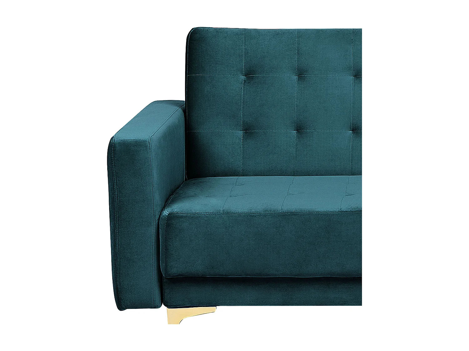Moderner 3-Sitzer Sofa Samtstoff blaugrün Aberdeen