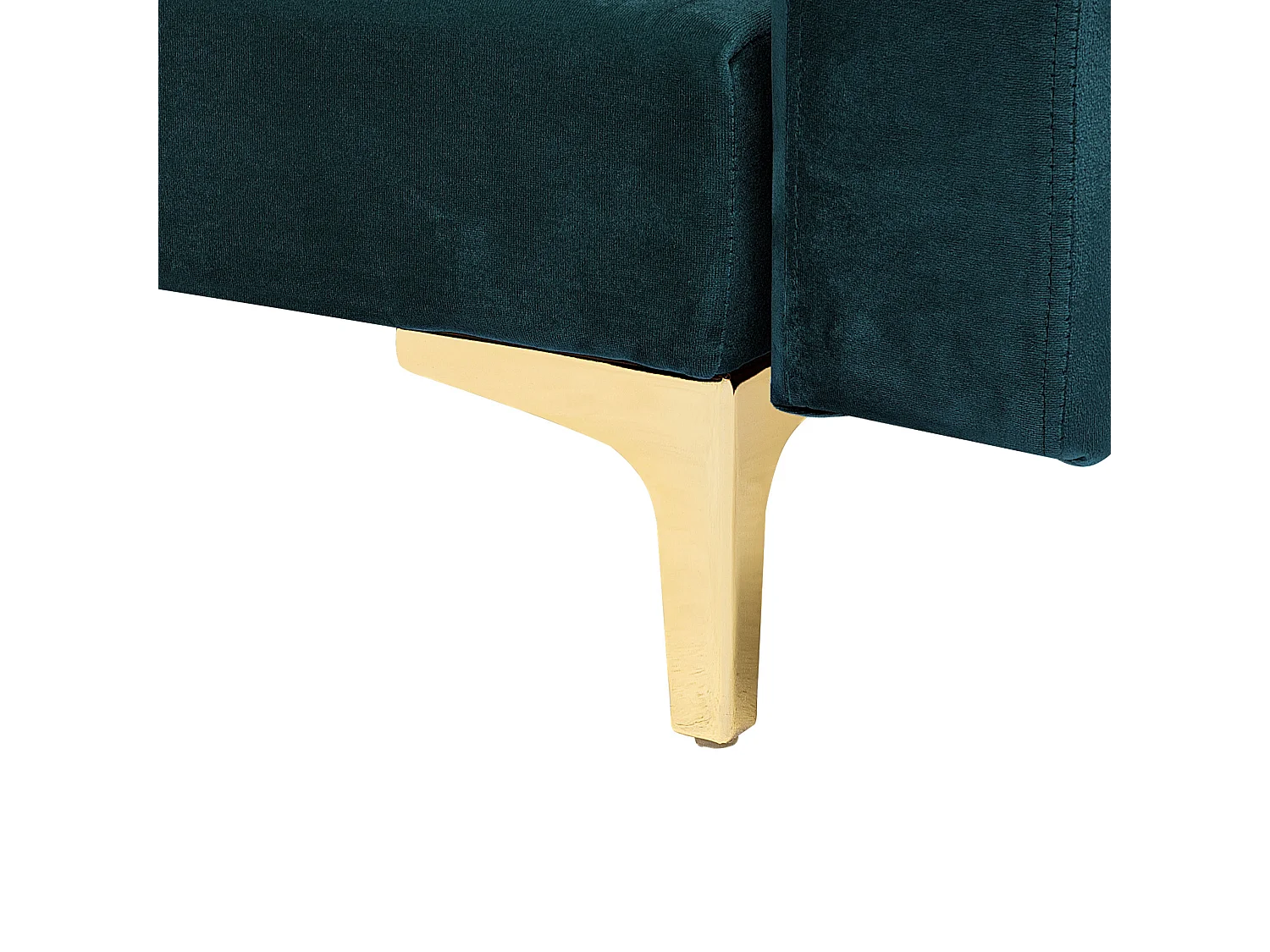 Moderner 3-Sitzer Sofa Samtstoff blaugrün Aberdeen