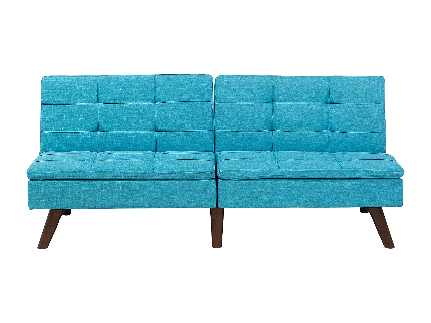 Canapé-lit 3 places RONNE Tissu Turquoise