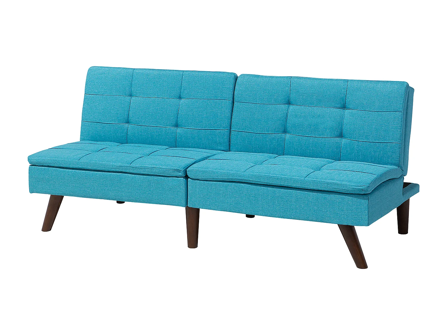 Canapé-lit 3 places RONNE Tissu Turquoise