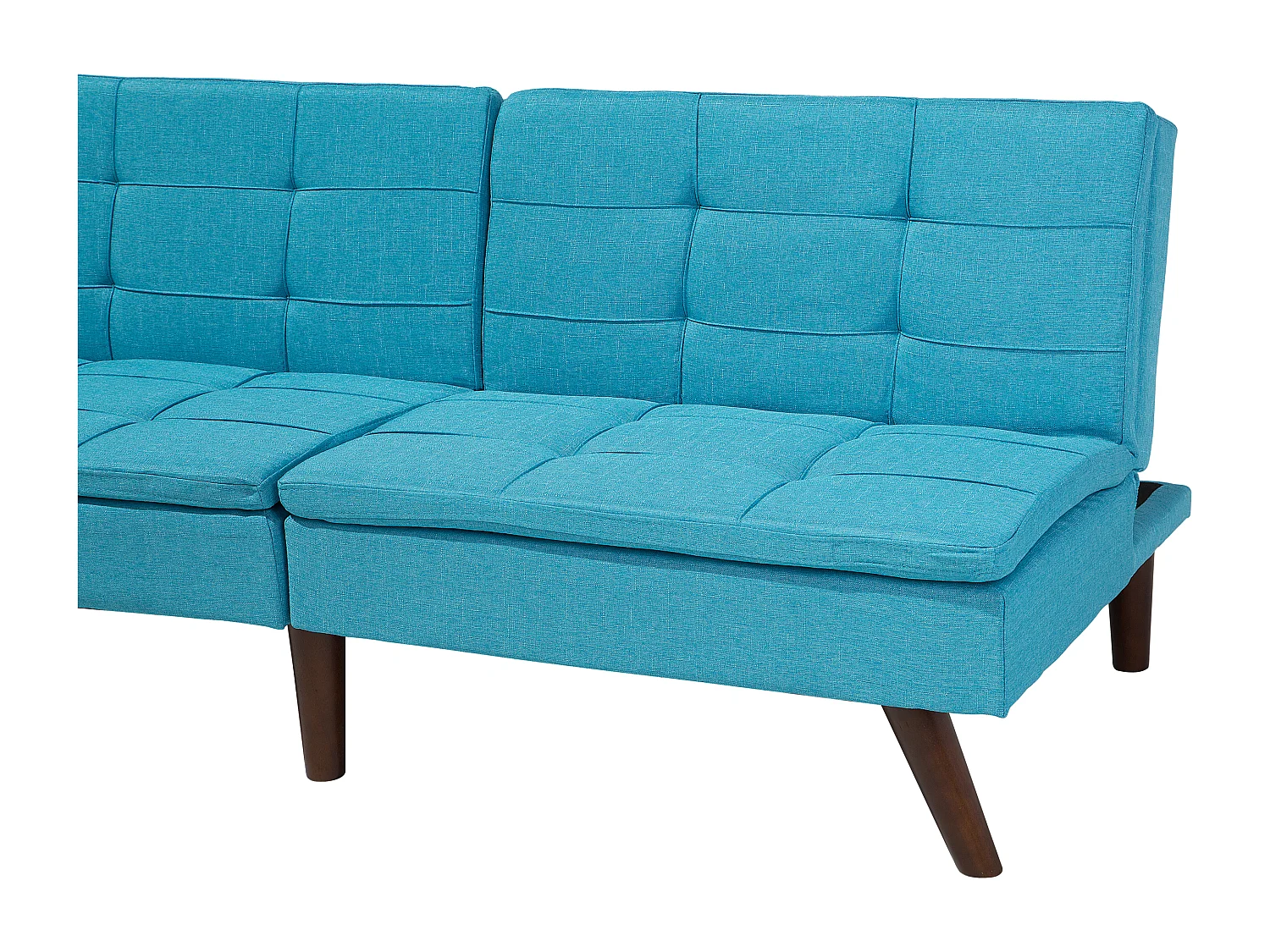 Canapé-lit 3 places RONNE Tissu Turquoise