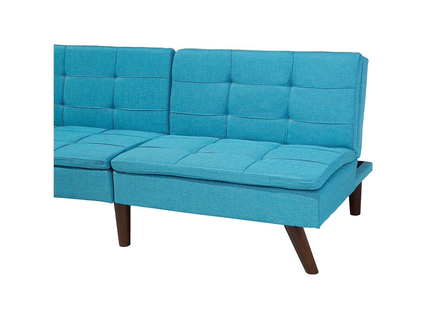 Canapé-lit 3 places RONNE Tissu Turquoise
