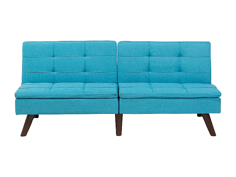 Canapé-lit 3 places RONNE Tissu Turquoise