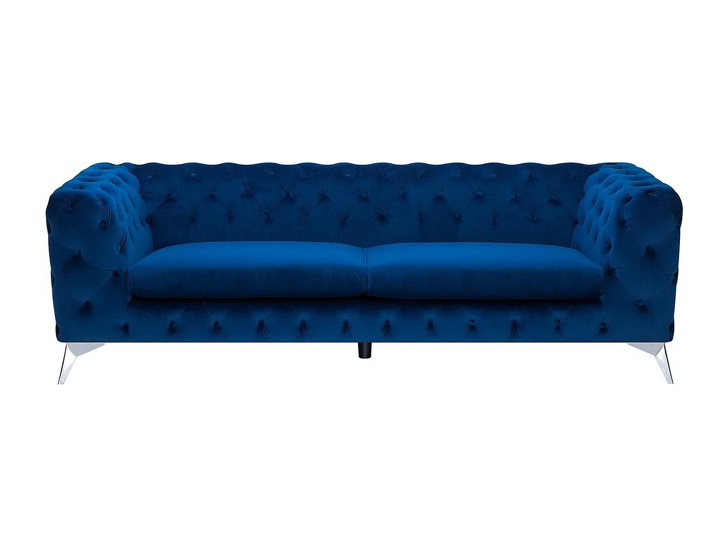 Klassisches Polstersofa Samtstoff Chesterfield Style marineblau Sotra