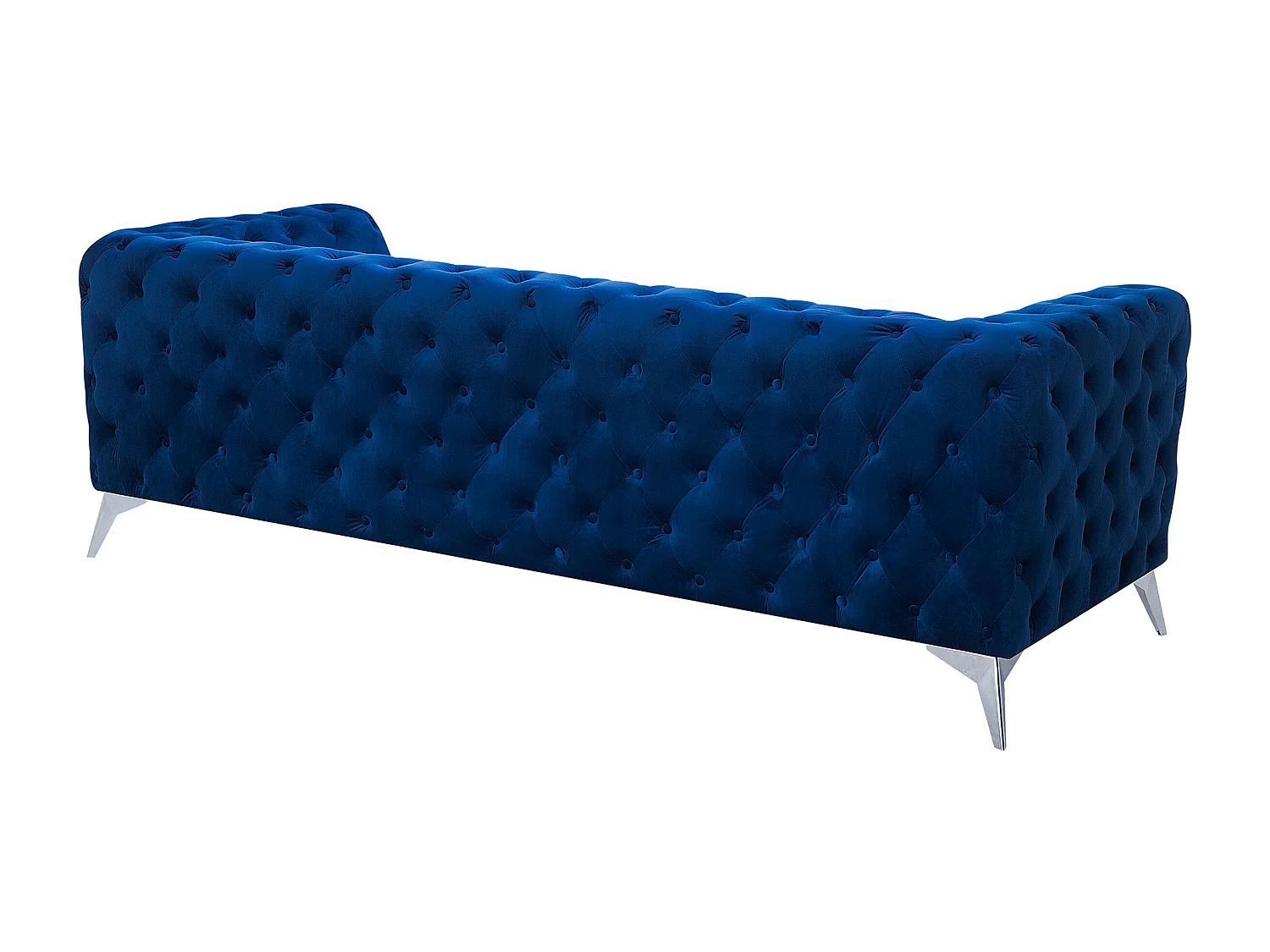 Klassisches Polstersofa Samtstoff Chesterfield Style marineblau Sotra
