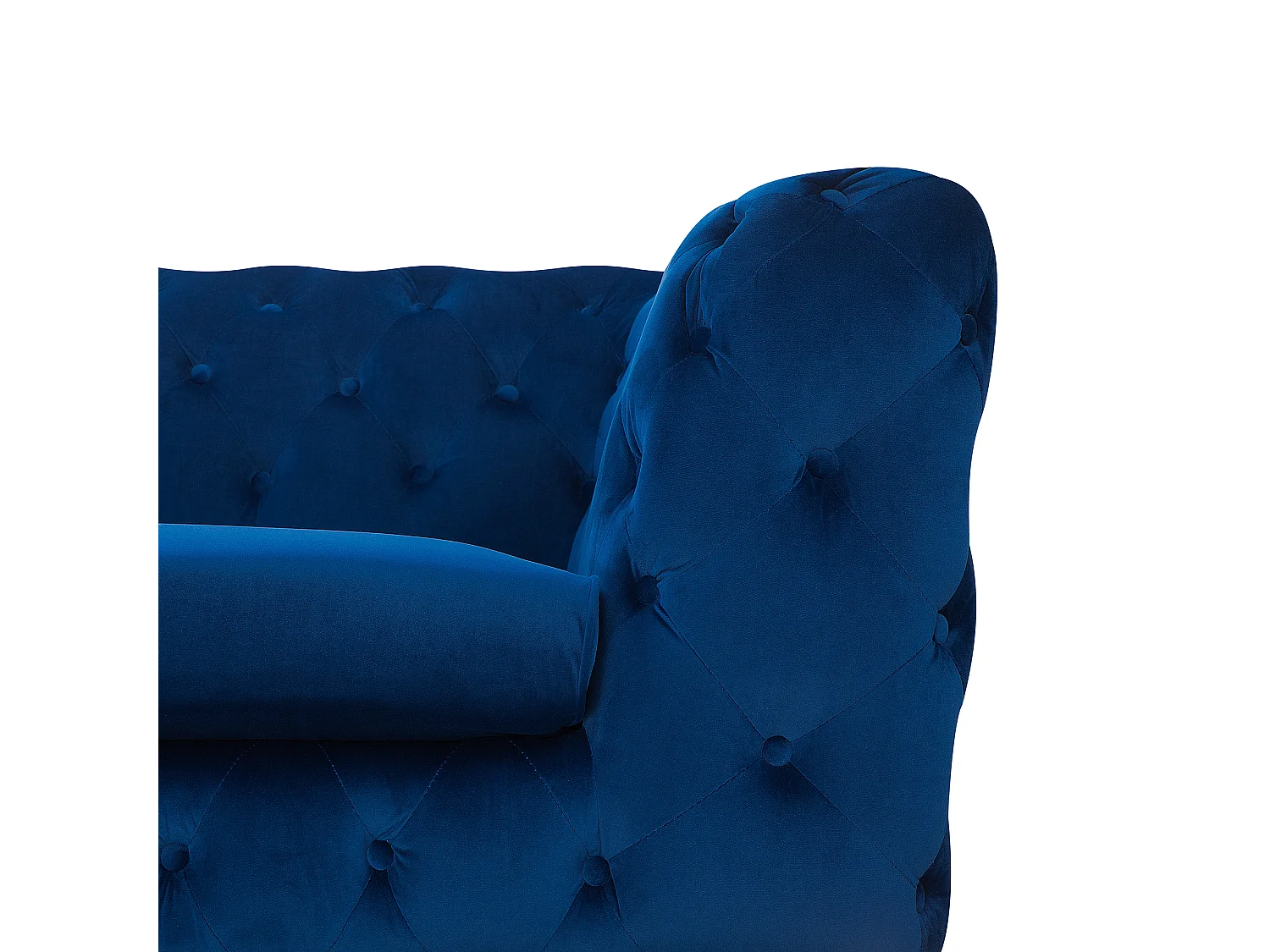 Klassisches Polstersofa Samtstoff Chesterfield Style marineblau Sotra