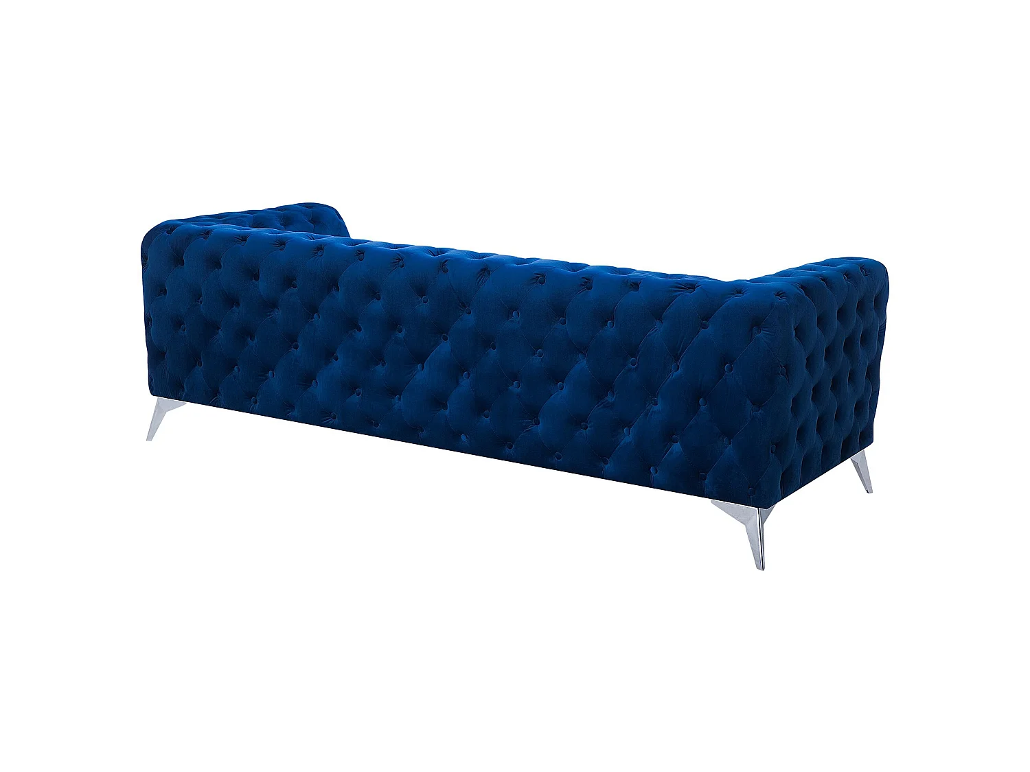 Sofa 3 Seater SOTRA Velvet Navy Blue