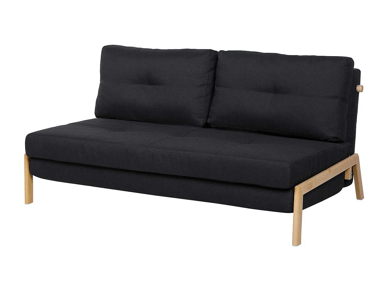 Sofa rozkładana EDLAND Czarny dla 2 osób