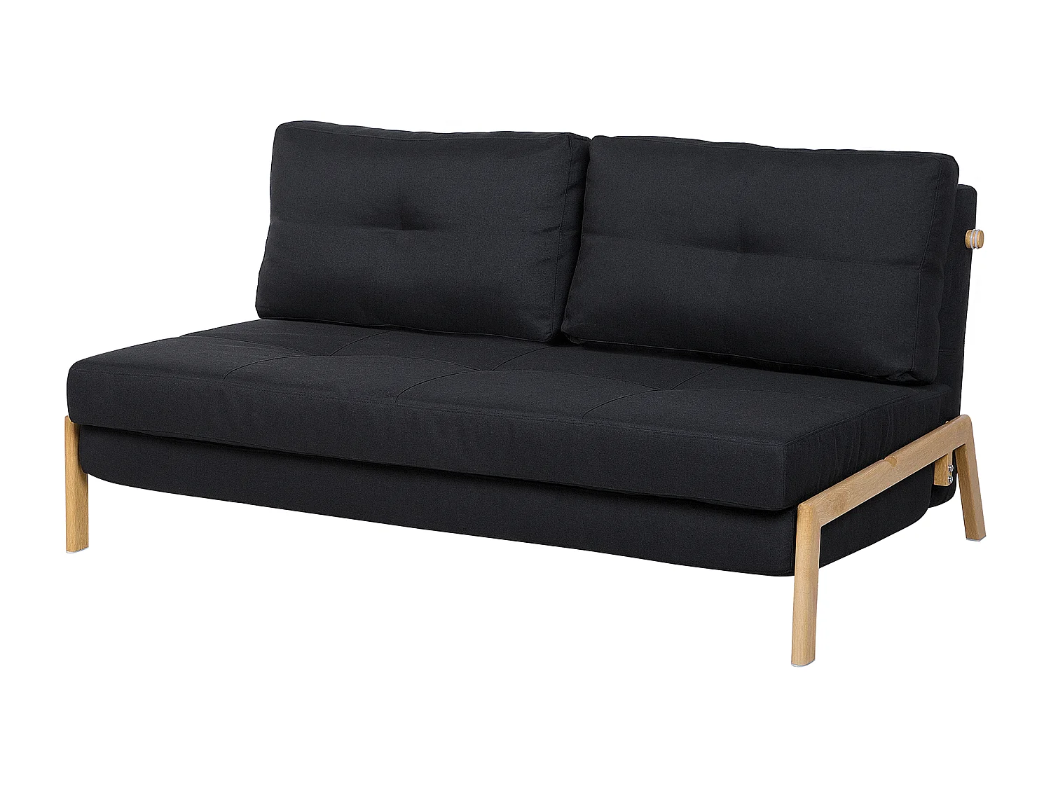 Sofa rozkładana EDLAND Czarny dla 2 osób
