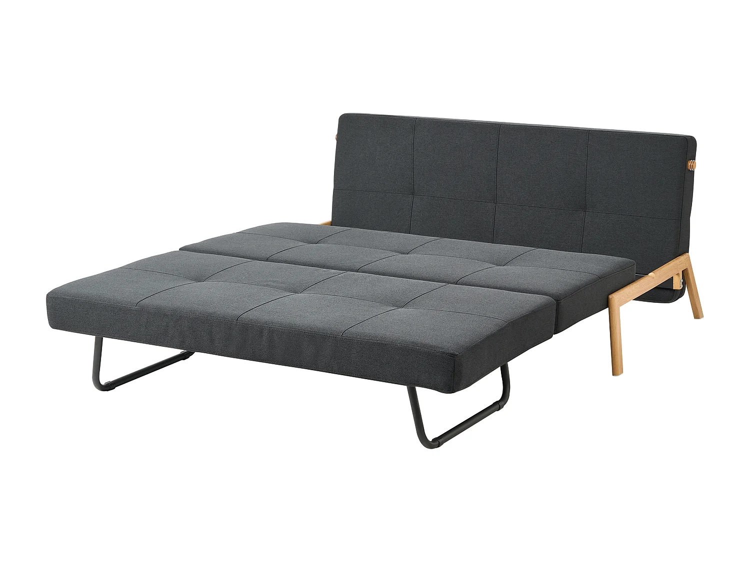 Sofa rozkładana EDLAND Czarny dla 2 osób