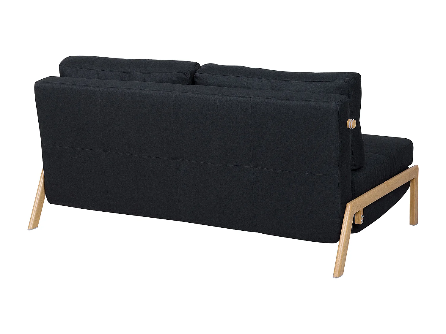 Sofa rozkładana EDLAND Czarny dla 2 osób