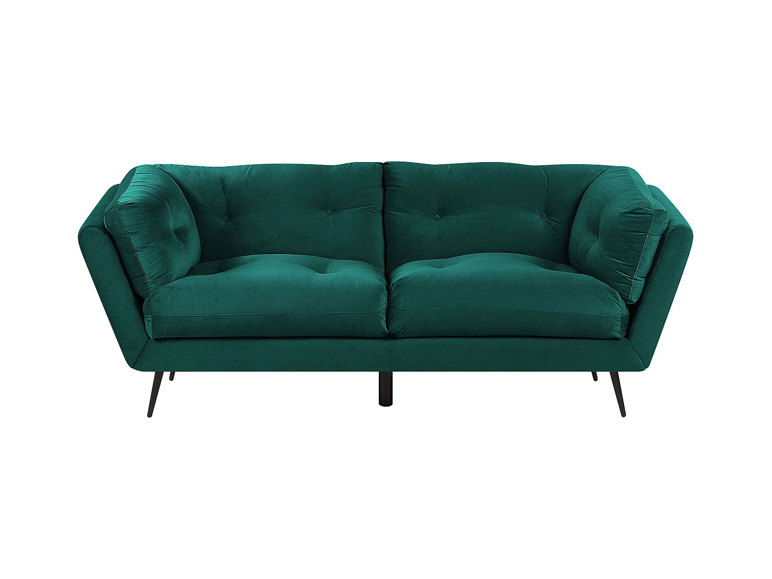 Divano LENVIK Velluto Verde smeraldo 3 posti