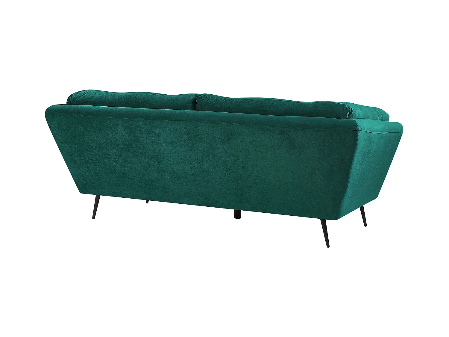 Sofa LENVIK Welur Szmaragdowy dla 3 osób