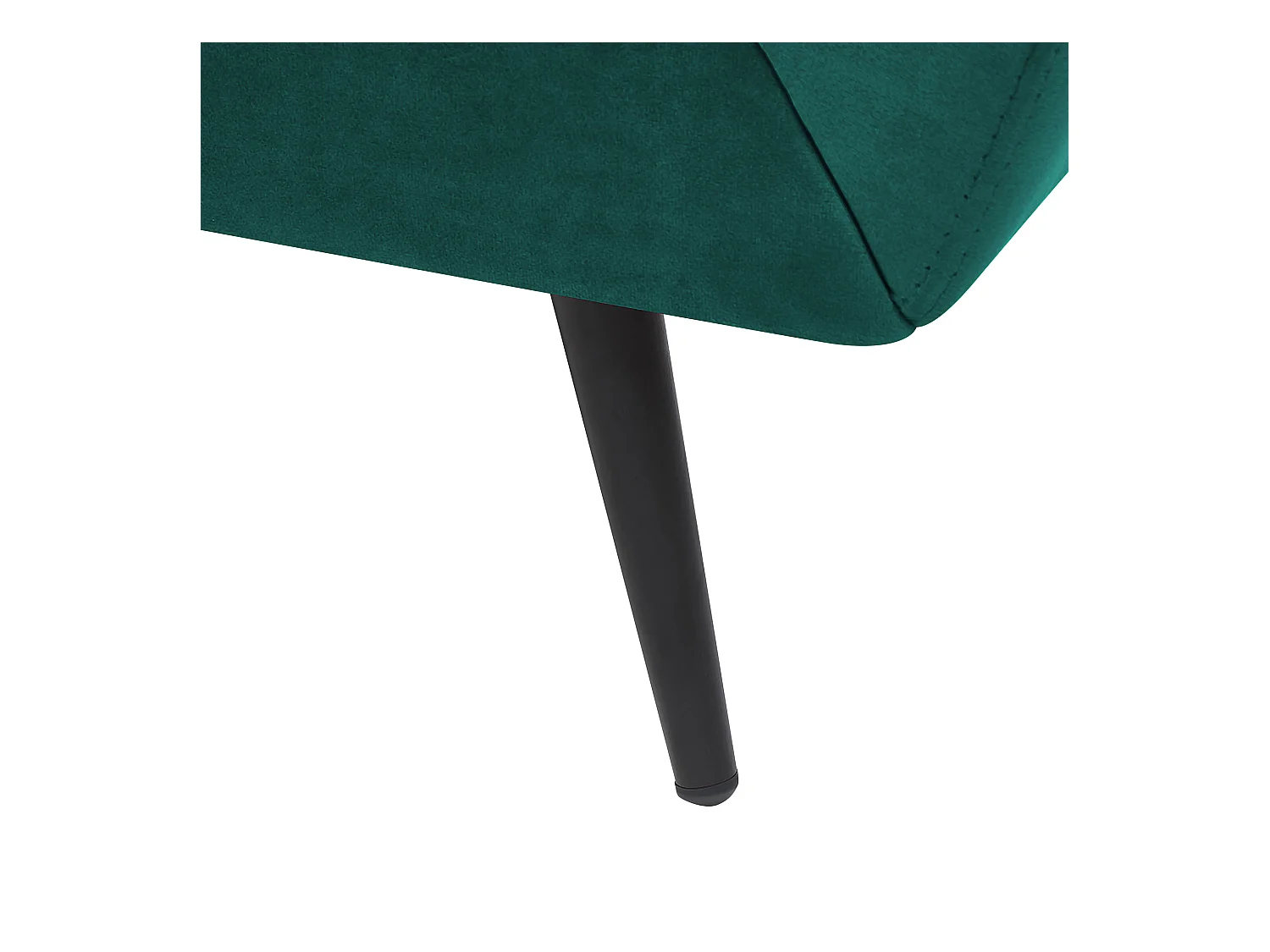 Sofa LENVIK Welur Szmaragdowy dla 3 osób