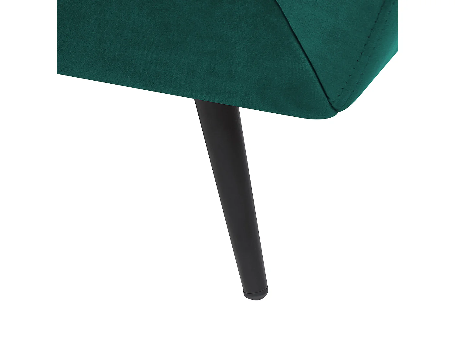 Sofá LENVIK Terciopelo Verde esmeralda 3 plazas