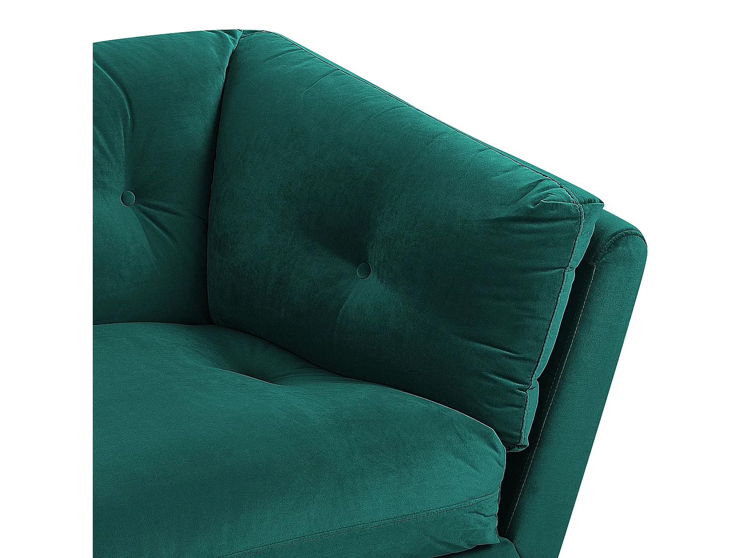 Canapé 3 places LENVIK Velours Vert émeraude