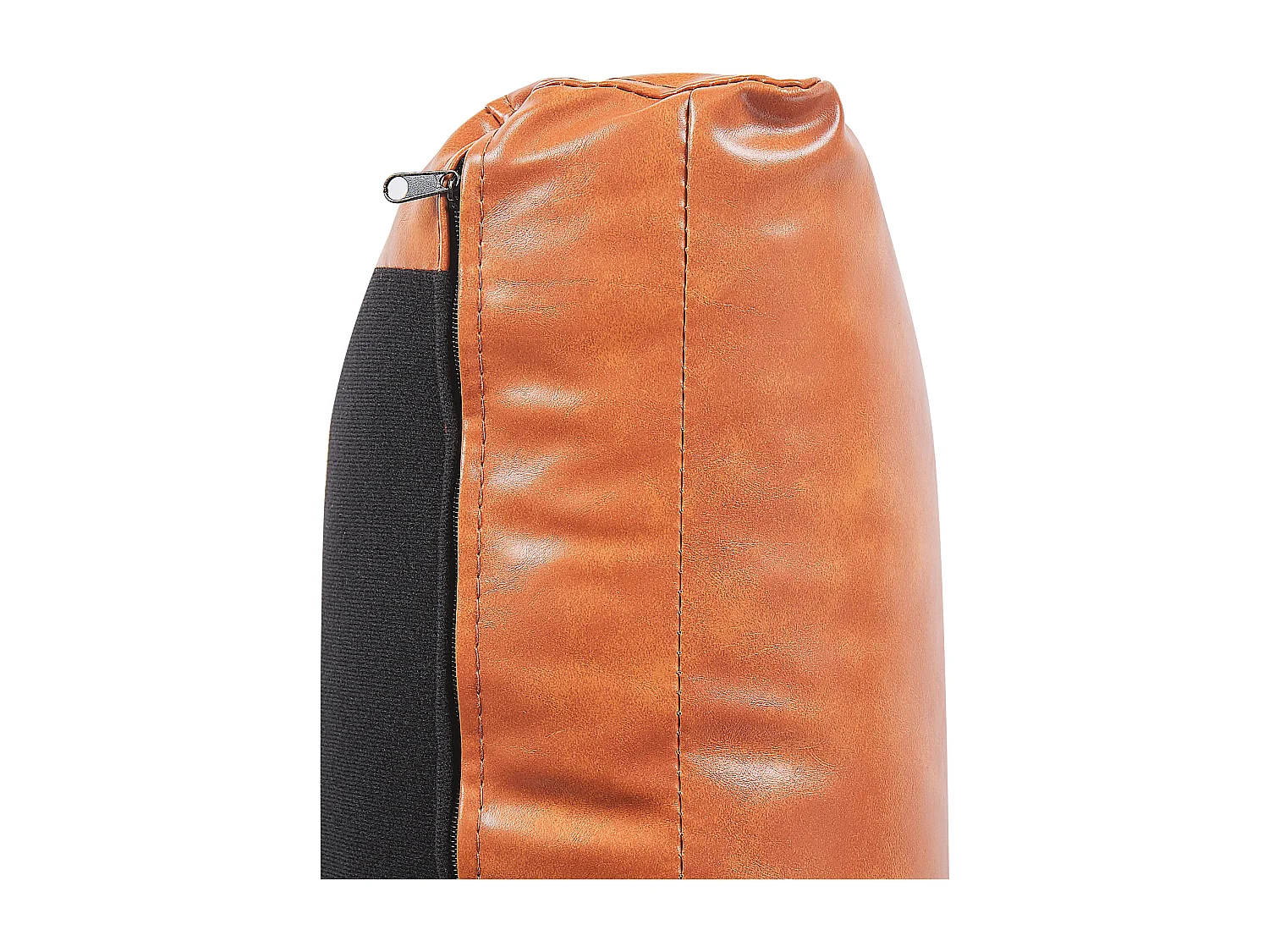 3er Sofa Goldbraun Kunstleder inkl. Kissen Gavle