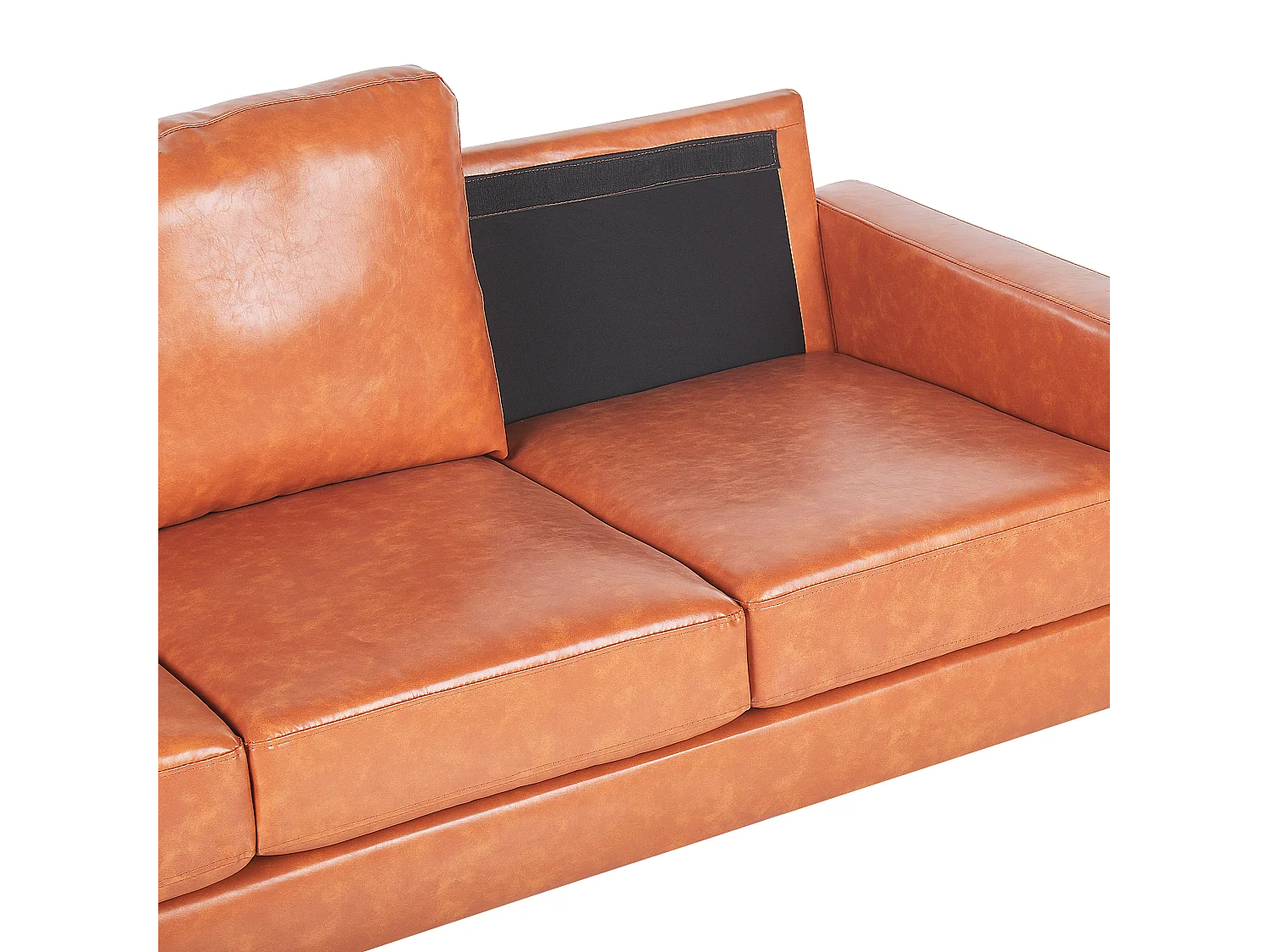 Bank GAVLE Kunstleer Goudbruin 3-zitter