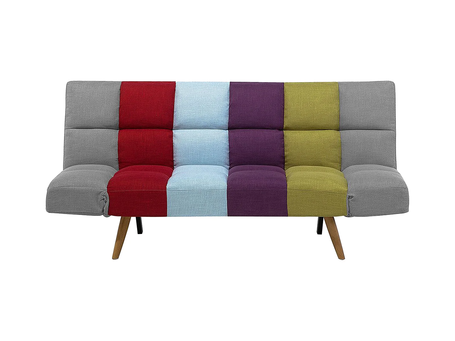 Canapé-lit 2 places INGARO Tissu Multicolore