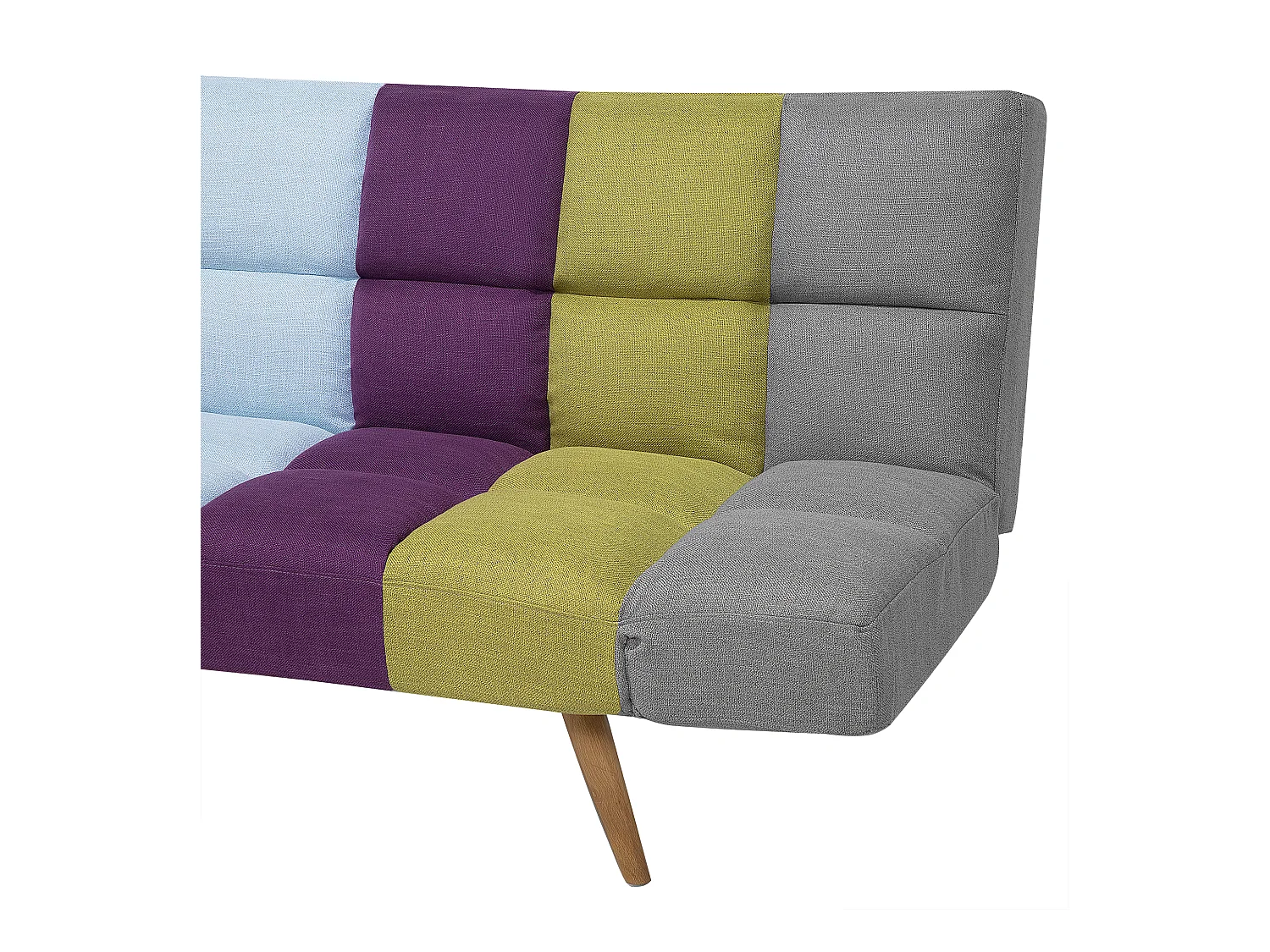 Schlafsofa in skandinavischem Stil klappbar Patchwork bunt Ingaro