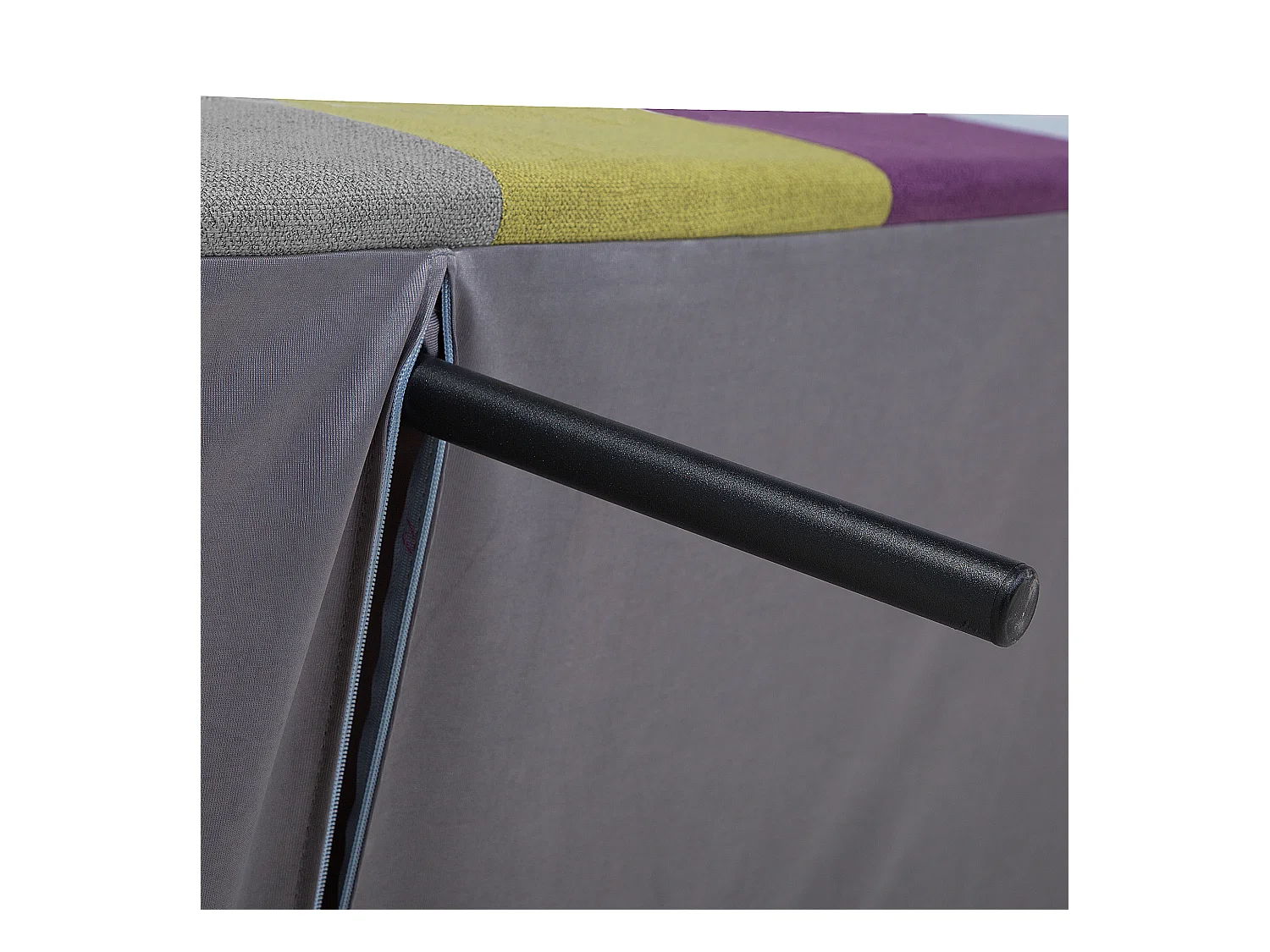 Schlafsofa in skandinavischem Stil klappbar Patchwork bunt Ingaro