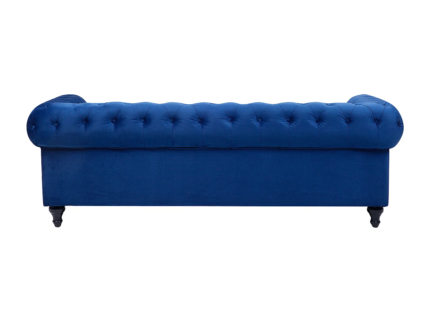 Bank CHESTERFIELD Fluweel Marineblauw 3-zitter