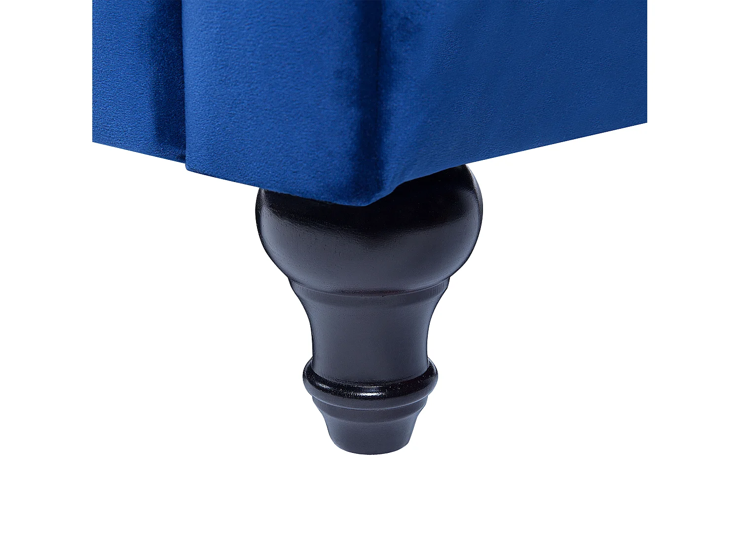Sofa CHESTERFIELD Samtstoff Marineblau 3-Sitzer